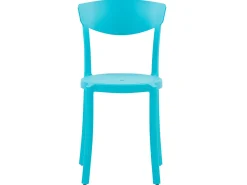 Esszimmerstuhl Kunststoff Blau 4Er Set Vieste