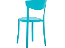 Esszimmerstuhl Kunststoff Blau 4Er Set Vieste