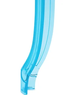 Esszimmerstuhl Kunststoff Transparent Blau 2Er Set Vermont