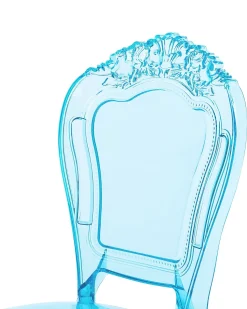 Esszimmerstuhl Kunststoff Transparent Blau 2Er Set Vermont