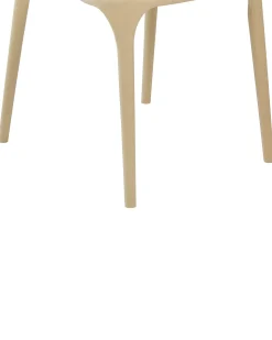 Esszimmerstuhl Kunststoff Sandbeige 4Er Set Gubbio
