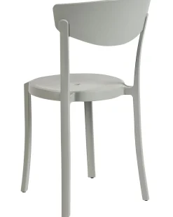 Esszimmerstuhl Kunststoff Hellgrau 8Er Set Vieste