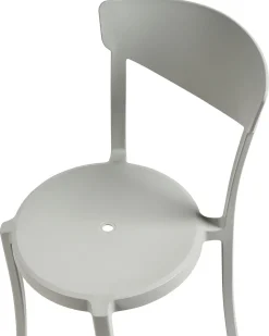 Esszimmerstuhl Kunststoff Hellgrau 4Er Set Vieste