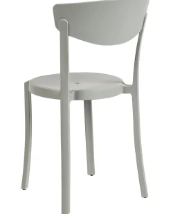 Esszimmerstuhl Kunststoff Hellgrau 4Er Set Vieste