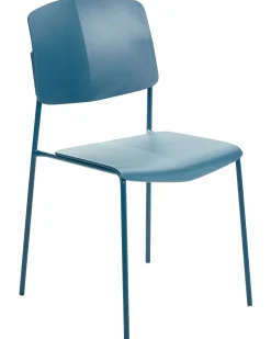 Esszimmerstuhl Kunststoff Blau 4Er Set Astoria