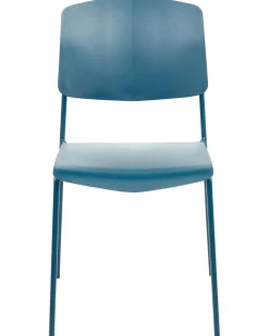 Esszimmerstuhl Kunststoff Blau 4Er Set Astoria
