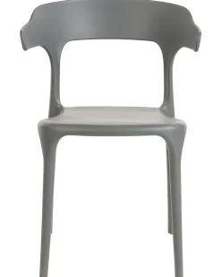 Esszimmerstuhl Kunststoff Grau 8Er Set Gubbio