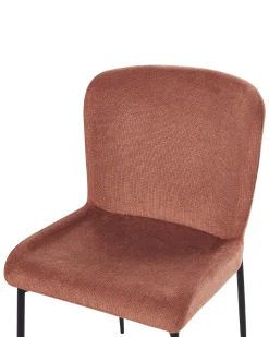 Esszimmerstuhl Polsterbezug Goldbraun 2Er Set Ada