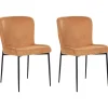 Esszimmerstuhl Polsterbezug Orange 2Er Set Ada