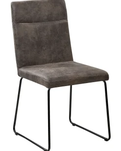 Esszimmerstuhl Polsterbezug Dunkelgrau 2Er Set Nevada