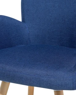 Esszimmerstuhl Polsterbezug Marineblau 2Er Set Brookville