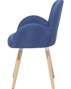 Esszimmerstuhl Polsterbezug Marineblau 2Er Set Brookville
