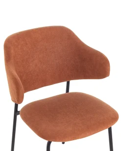 Esszimmerstuhl Polsterbezug Orange 2Er Set Kenai