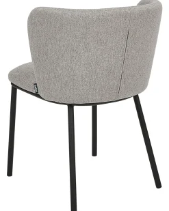 Esszimmerstuhl Polsterbezug Grau 2Er Set Mina