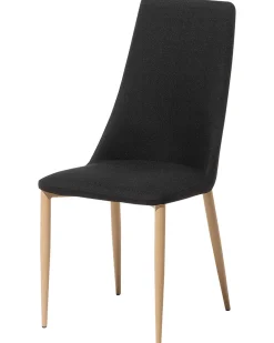 Esszimmerstuhl Polsterbezug Schwarz 2Er Set Clayton
