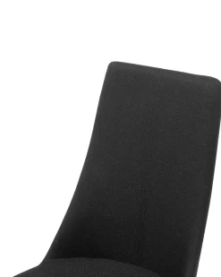 Esszimmerstuhl Polsterbezug Schwarz 2Er Set Clayton