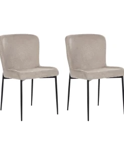 Esszimmerstuhl Polsterbezug Taupe 2Er Set Ada