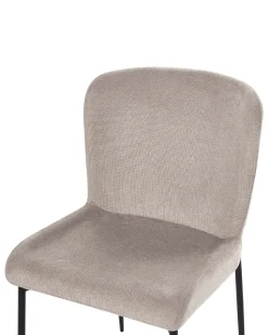 Esszimmerstuhl Polsterbezug Taupe 2Er Set Ada