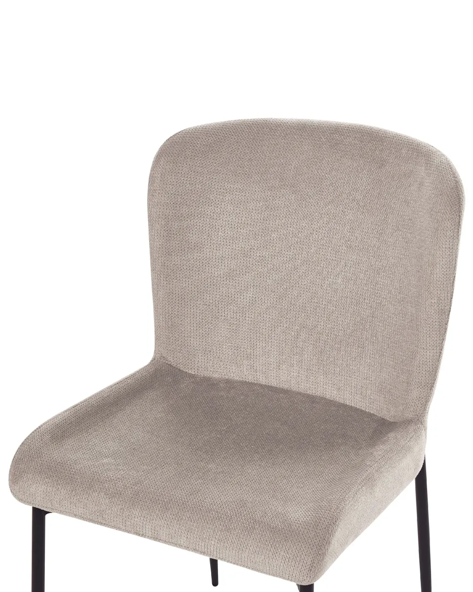 Esszimmerstuhl Polsterbezug Taupe 2Er Set Ada