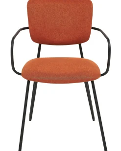 Esszimmerstuhl Polsterbezug Orange 2Er Set Elko