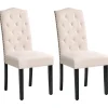 Esszimmerstuhl Polsterbezug Creme 2Er Set Shirley
