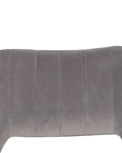 Esszimmerstuhl Samtstoff Grau 2Er Set Ansley