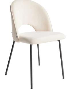 Esszimmerstuhl Samtstoff Hellbeige 2Er Set Covelo