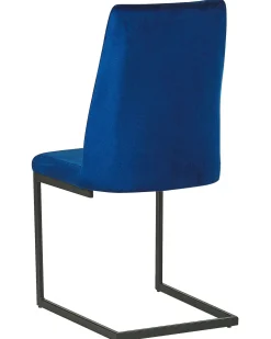 Esszimmerstuhl Samtstoff Kobaltblau 2Er Set Lavonia