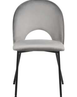 Esszimmerstuhl Samtstoff Grau 2Er Set Covelo
