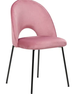 Esszimmerstuhl Samtstoff Rosa 2Er Set Covelo