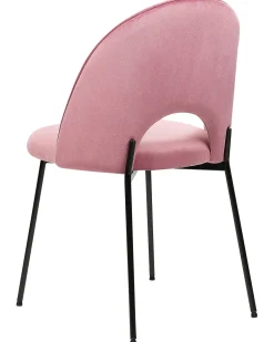 Esszimmerstuhl Samtstoff Rosa 2Er Set Covelo