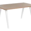 Esszimmertisch Heller Holzfarbton / Weis 150 X 90 Cm Lenister