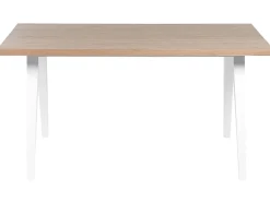 Esszimmertisch Heller Holzfarbton / Weis 150 X 90 Cm Lenister