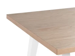 Esszimmertisch Heller Holzfarbton / Weis 150 X 90 Cm Lenister
