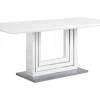 Esszimmertisch Weis Edelstahl 180 X 90 Cm Kalona