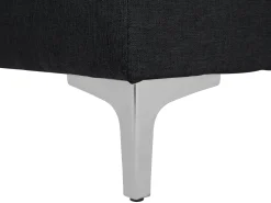 Fabric Chaise Lounge Graphite Grey Aberdeen