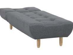 Fabric Chaise Lounge Grey Alsten