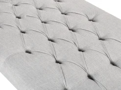 Fabric Chaise Lounge Grey Muret