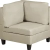 Fabric Corner Section Beige Fevik