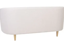 Fabric Living Room Set Beige And Gold Loen