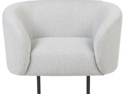 Fabric Living Room Set Black And White Loen