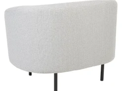 Fabric Living Room Set Black And White Loen