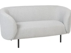 Fabric Living Room Set Black And White Loen