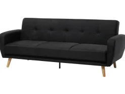 Fabric Living Room Set Black Florli