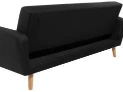 Fabric Living Room Set Black Florli