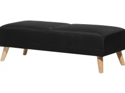 Fabric Living Room Set Black Florli