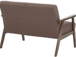 Fabric Living Room Set Brown Asnes
