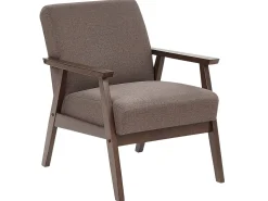 Fabric Living Room Set Brown Asnes
