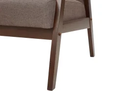 Fabric Living Room Set Brown Asnes
