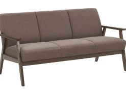 Fabric Living Room Set Brown Asnes